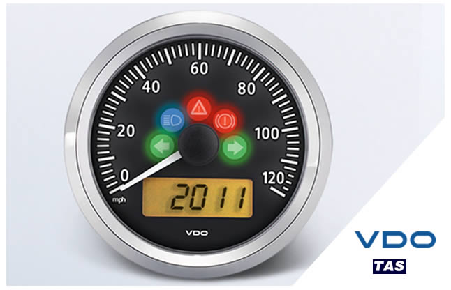 ViewLine Black 120 MPH Speedometer with GPS Speed Sender